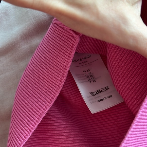 MACH & MACH size xs Aimée Heart Cut Out Mini Dress in hot pink - Picture 8 of 8